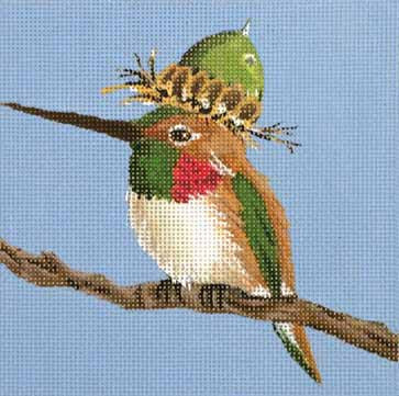 Piping Plover Shore Bird handpainted 18 mesh Needlepoint Canvas Needle  Crossings