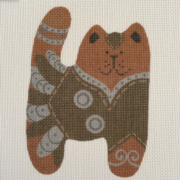 Zena Cat Ornament - Needlepoint Joint