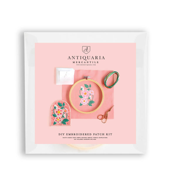 Roses Embroidery Patch Kit