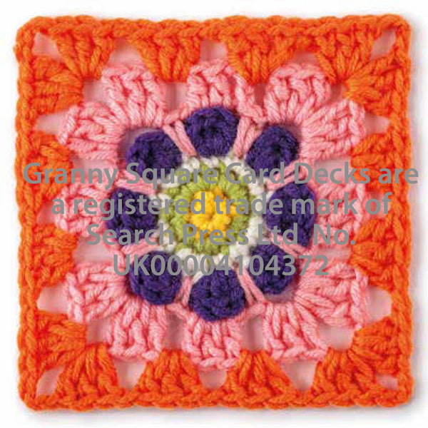 Granny Sq Flowers Card Deck