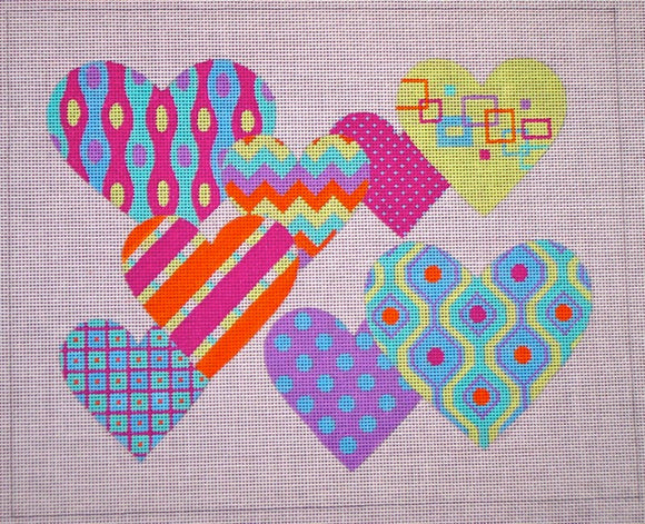 Pattern Hearts (H113)