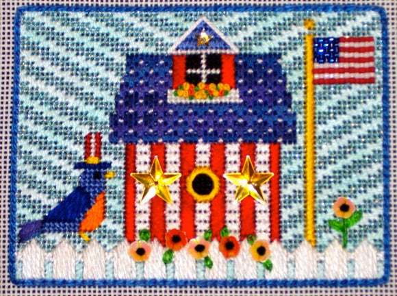 July 4th Birdhouse (HO201) [Includes stitch guide]