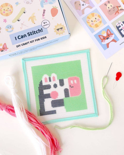 Zoe, the Zebra - Needlepoint Kit for Kids