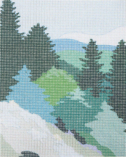 Mountain Spring Needlepoint Kit | DIY Embroidery