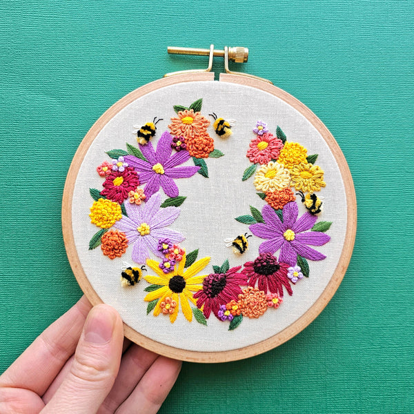 Jessica Long Bumblebee Bouquet Embroidery Kit