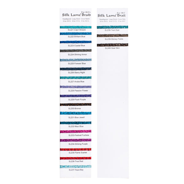 Silk Lame Braid 18 (Colors SL119 - SL240)