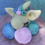 Cuddle Buddies Crochet Blanket kit with Pre-Made Animal Head