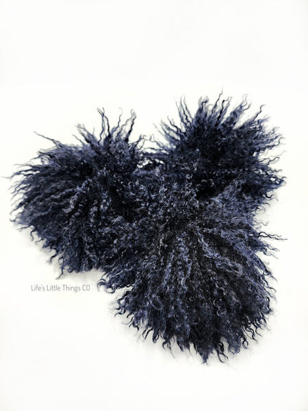 Crinkled Deep Indigo