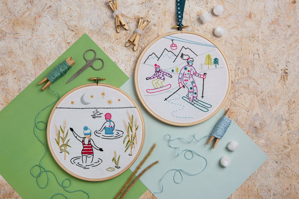 Skiing Wonderful Women Embroidery Kit - Off-Piste