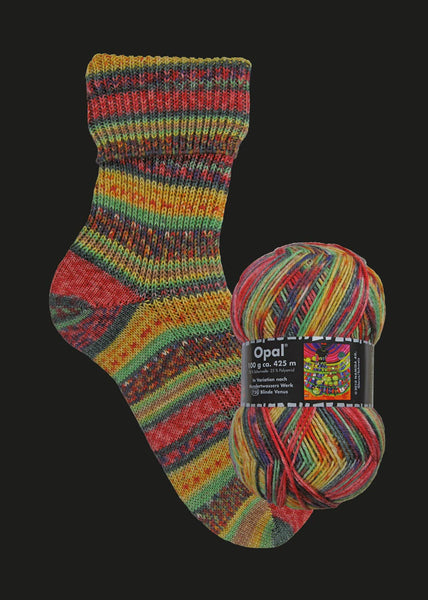 OPAL sock yarn after Hundertwasser