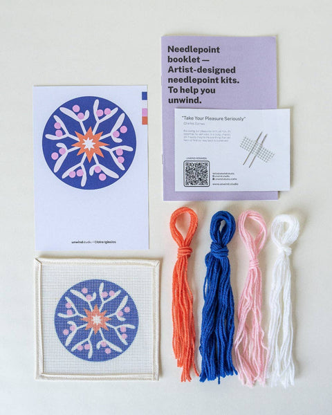 Mistletoe Star Needlepoint Ornament Kit