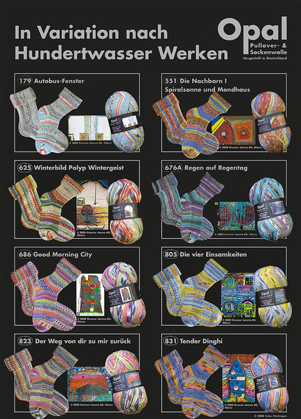 OPAL sock yarn after Hundertwasser