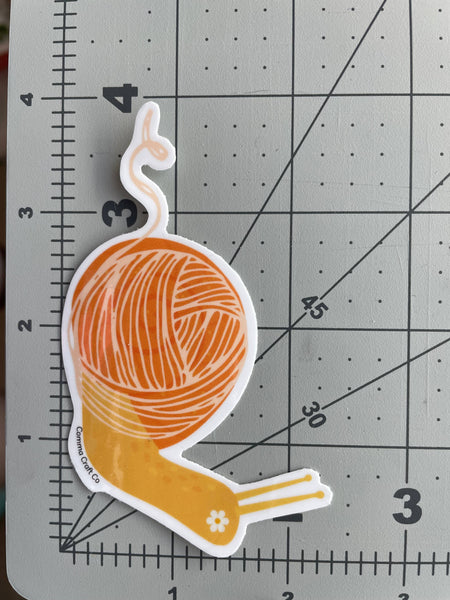 Yarn Snail Sticker