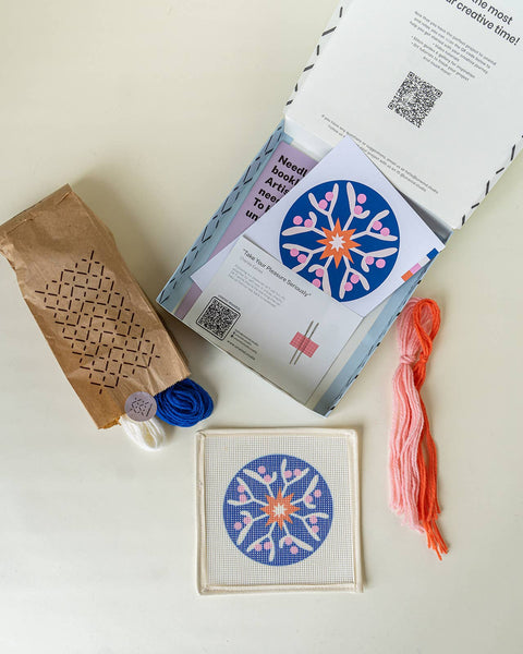 Mistletoe Star Needlepoint Ornament Kit