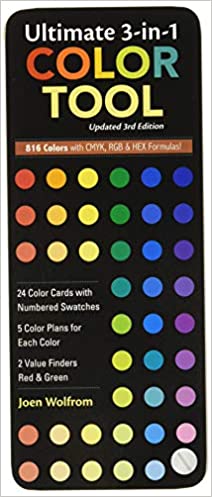 Ultimate 3-in-1 Color Tool: 24 Color Cards with Numbered Swatches