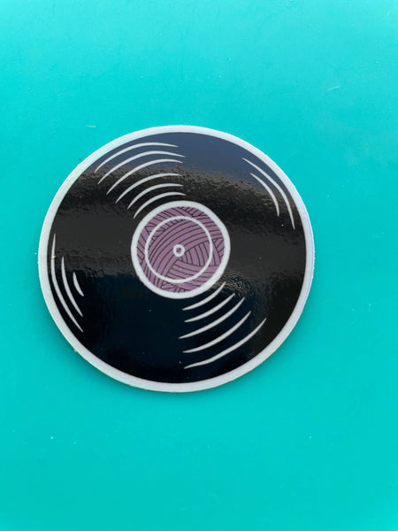 Yarn Vinyl Record Sticker