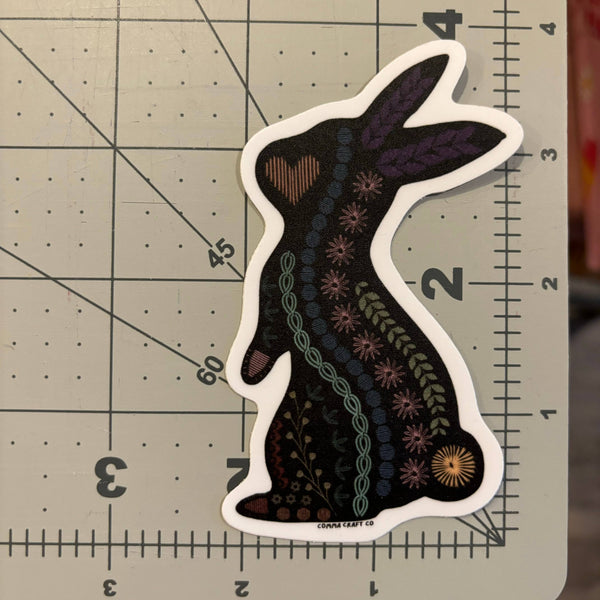 Embroidery Bunny Rabbit Sticker