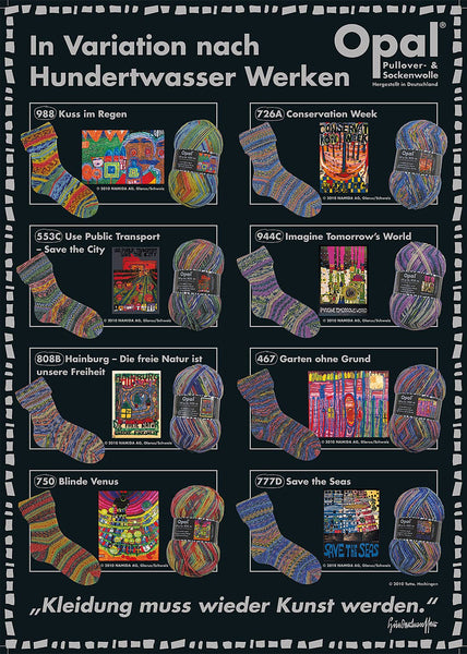 OPAL sock yarn after Hundertwasser