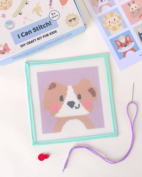 David, the Dog - Needlepoint Kit for Kids
