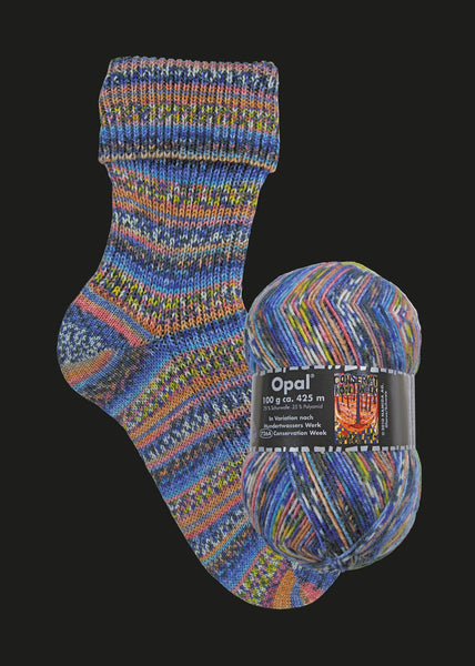 OPAL sock yarn after Hundertwasser