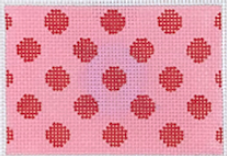 INSPCC-20 Credit Card Case Insert - Polka Dots - Red on Pink