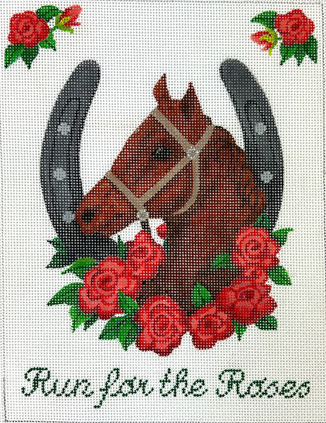 PL-559 "Run for the Roses" Kentucky Derby Horse w/Rose Wreath