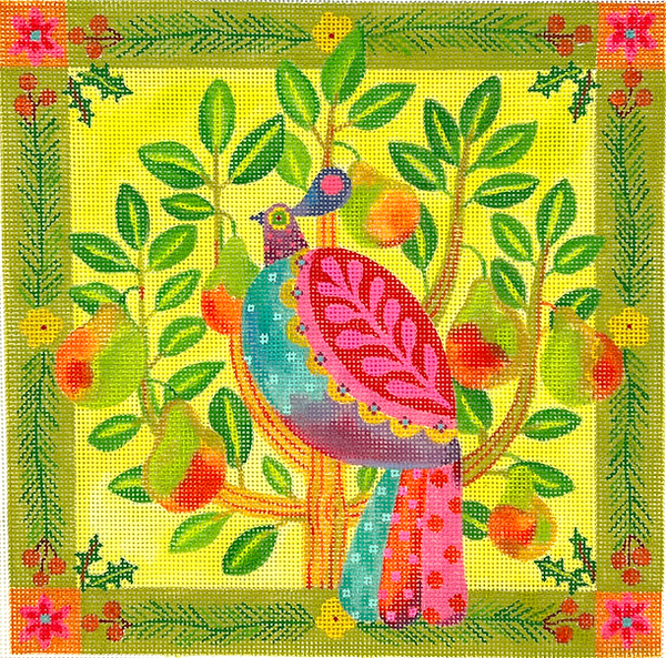 SHS-PL-16 Pillow - Partridge in a Pear Tree