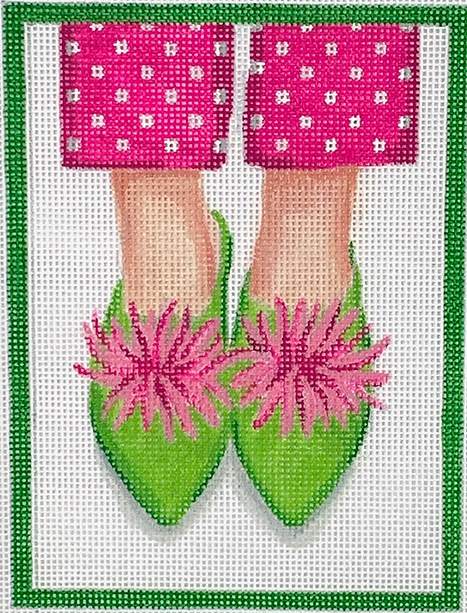 PL-445 Shoe - Preppy Pom Pom