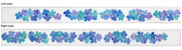 BL-100 Belt - Hydrangeas - shades of blue & lavender