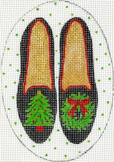 XM-181 Christmas Ornament - Black Velvet Shoes