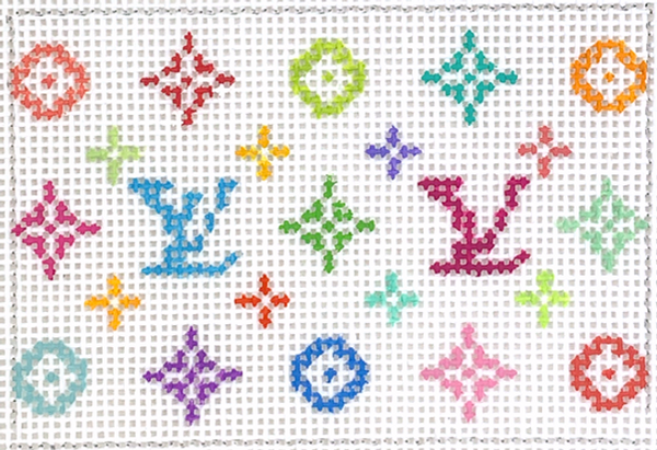 INSPCC-32 Credit Card Case Insert - Louis Vuitton LV - multi on white