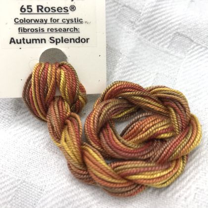 Shinju 100% Bombys Spun Silk, 65 Roses Variegated Silk Thread