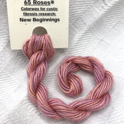 Shinju 100% Bombys Spun Silk, 65 Roses Variegated Silk Thread