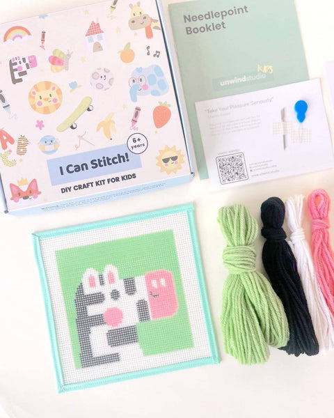 Zoe, the Zebra - Needlepoint Kit for Kids
