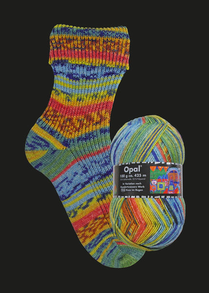 OPAL sock yarn after Hundertwasser