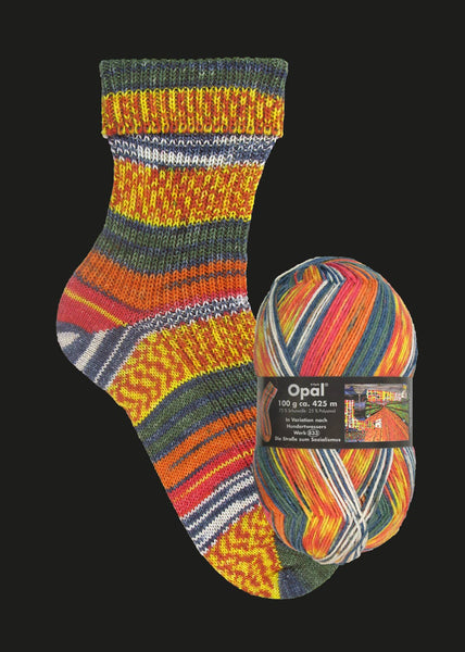 OPAL sock yarn after Hundertwasser