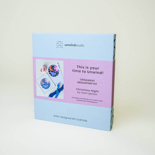 Christmas Night Needlepoint Ornament Kit