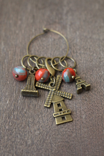 World Traveler Stitch Markers