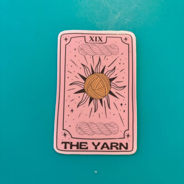 The Yarn Tarot Card Vinyl Sticker