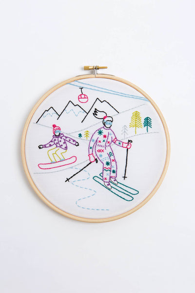 Skiing Wonderful Women Embroidery Kit - Off-Piste