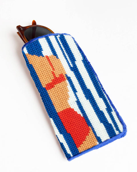 Marinière Needlepoint Sunglasses Case Kit
