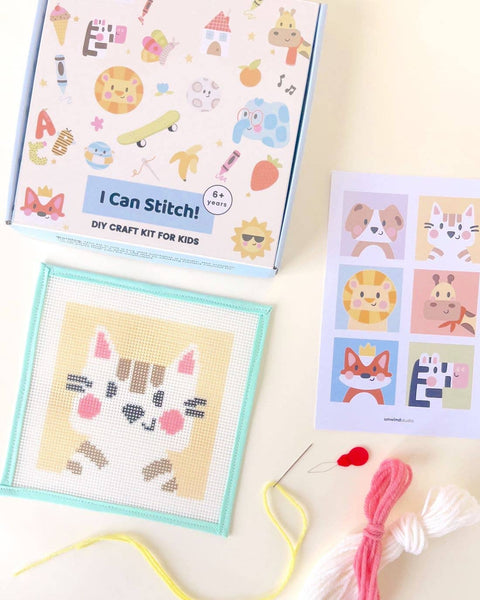 Catie, the Cat - Needlepoint Kit for Kids