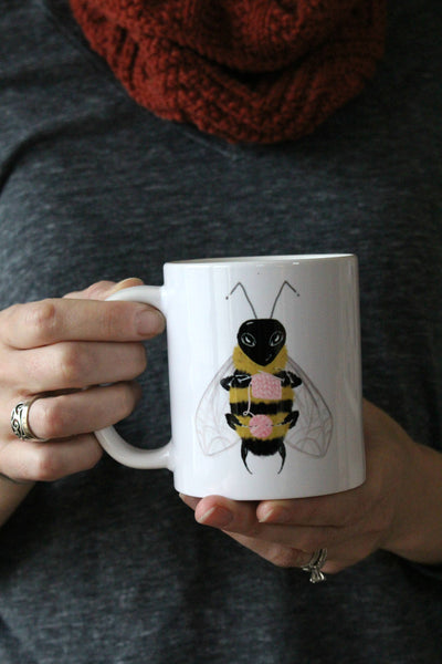 "Buzz Off... I'm Knitting" Mug