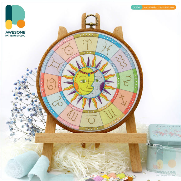 Zodiac Signs Embroidery Kit