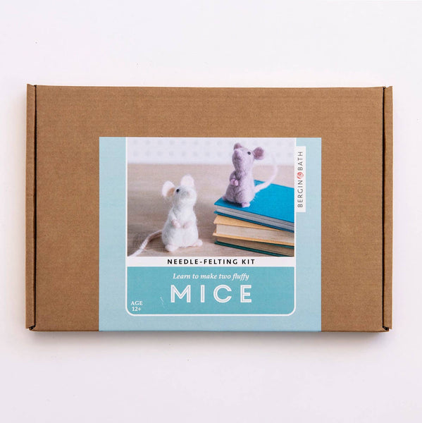 Needle Felting Kit - Mouse - Learn To Make TWO Cute Mice