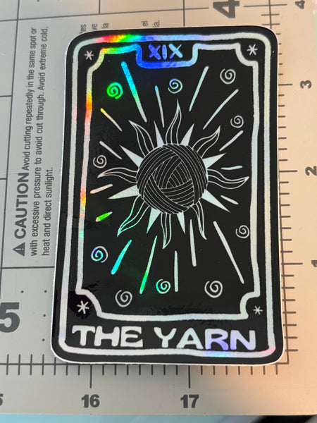 HOLO Yarn Tarot Card Sticker