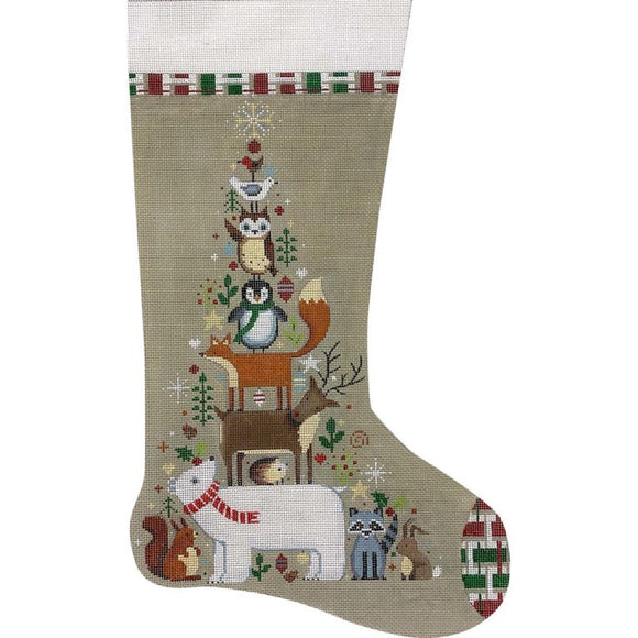 Stacked Animals Stocking (AP4341)