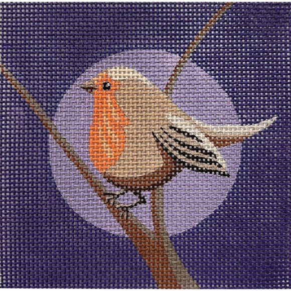 Brown Bird on Purple (AP4492)