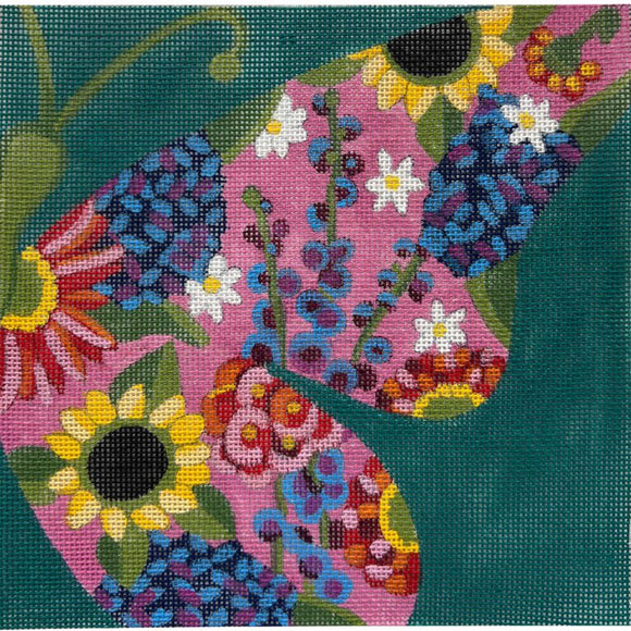 Small Half Butterfly - Teal (AP4716)