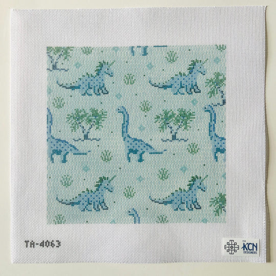 TA4063 Dinosaur Square (Blue)